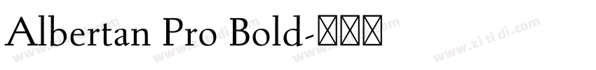 Albertan Pro Bold字体转换